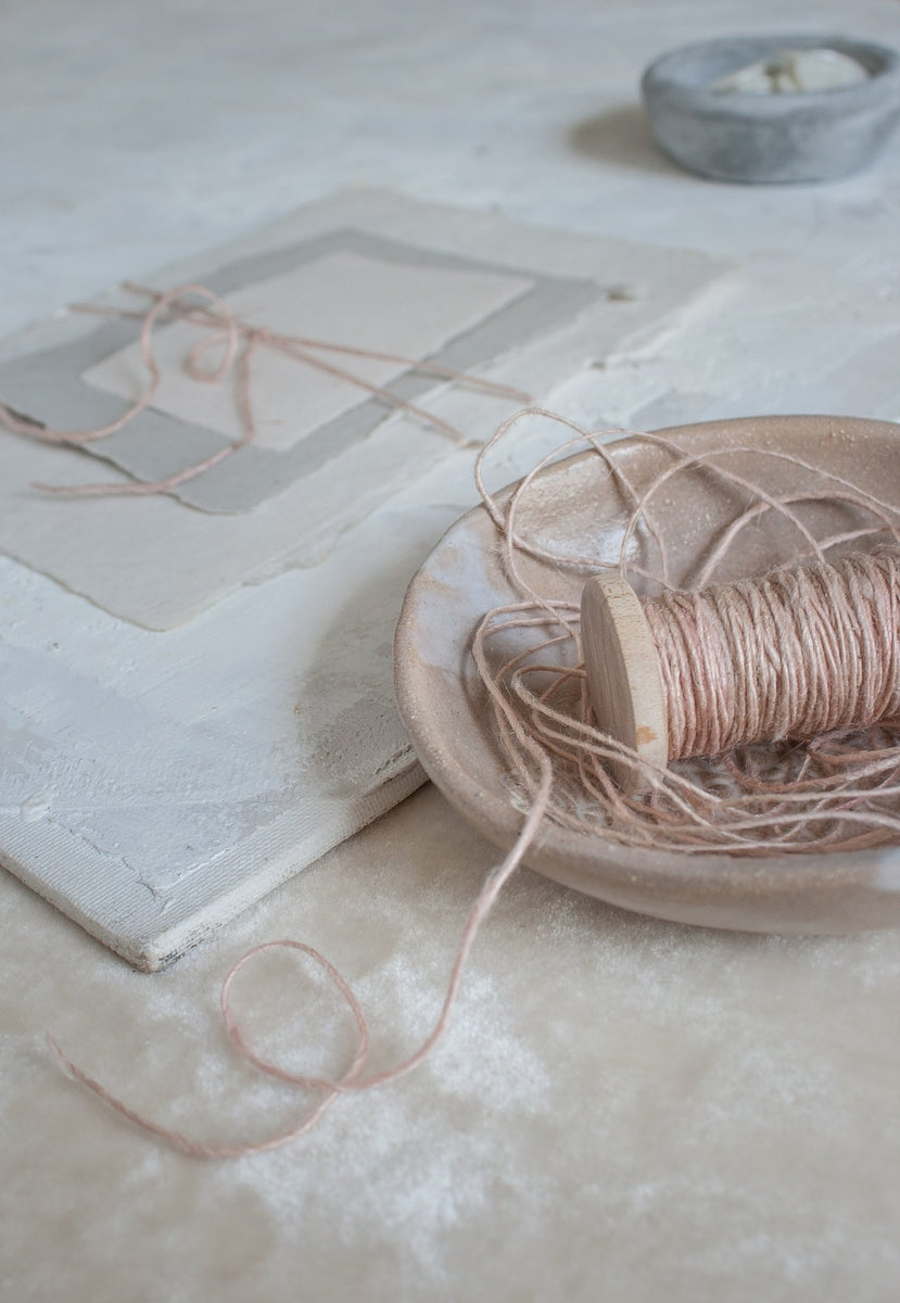 Rose Spun Silk Ribbon Twine - The Lesser Bear