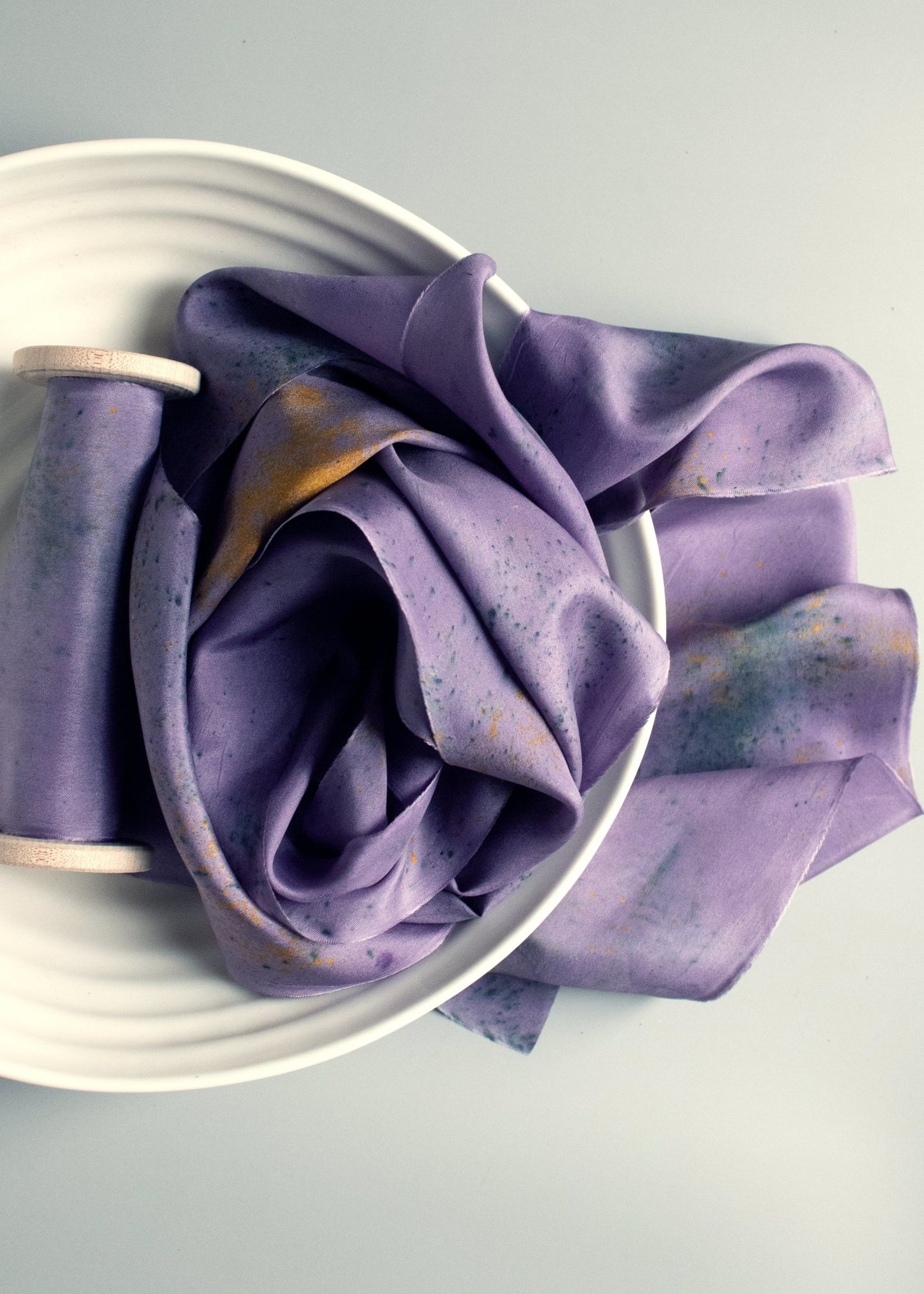 plant-dyed silk ribbon: blue – kata golda handmade