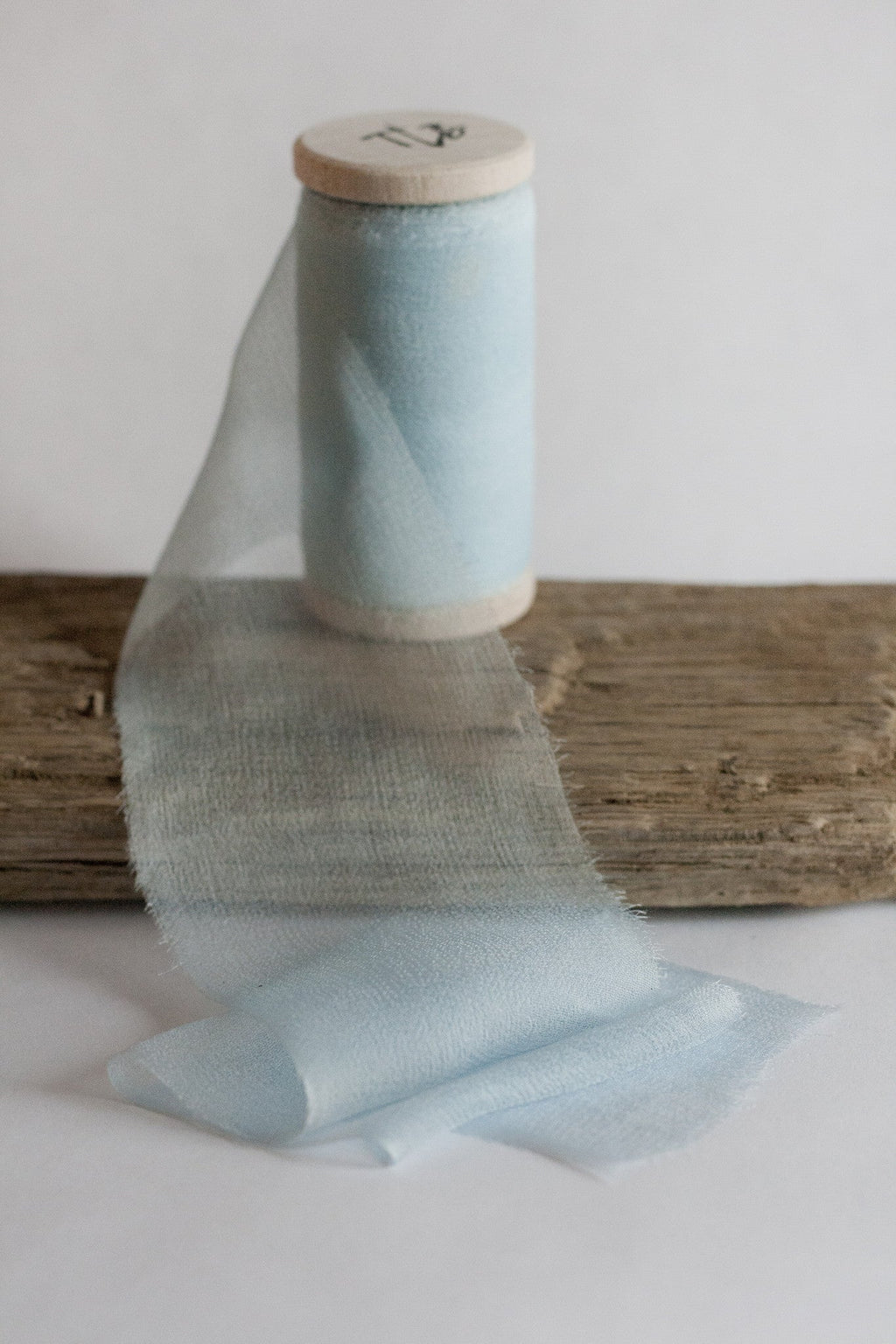 Talia Blue Silk Ribbon - Gauze